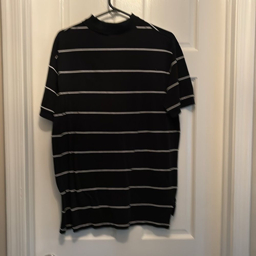 Mens  Black and white striped Polp by Ralph Lauren - Picture 2 of 3